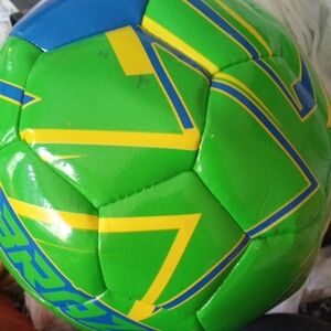 Green and Blue Soccer Ball